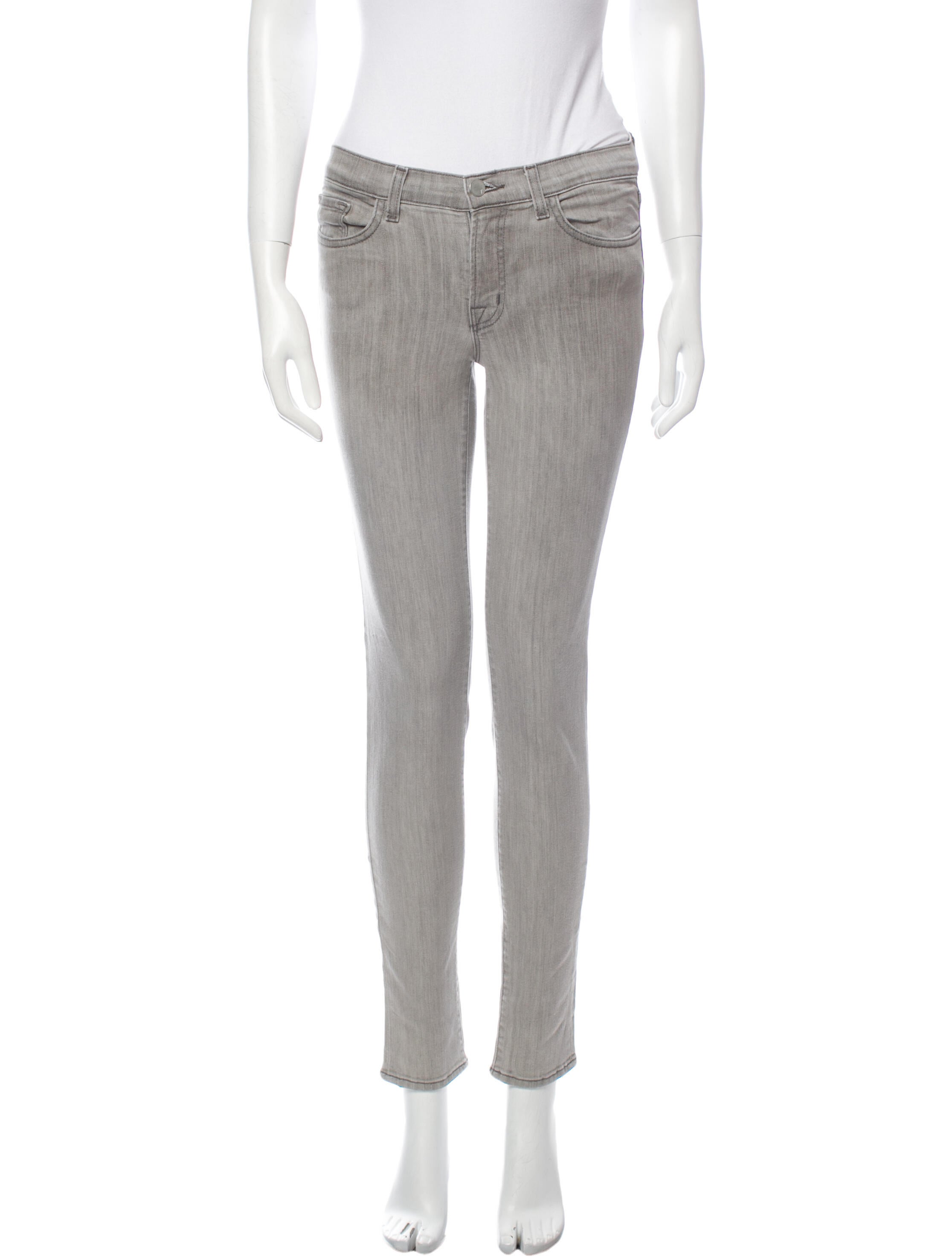 J Brand Mid-Rise Skinny Leg Jeans